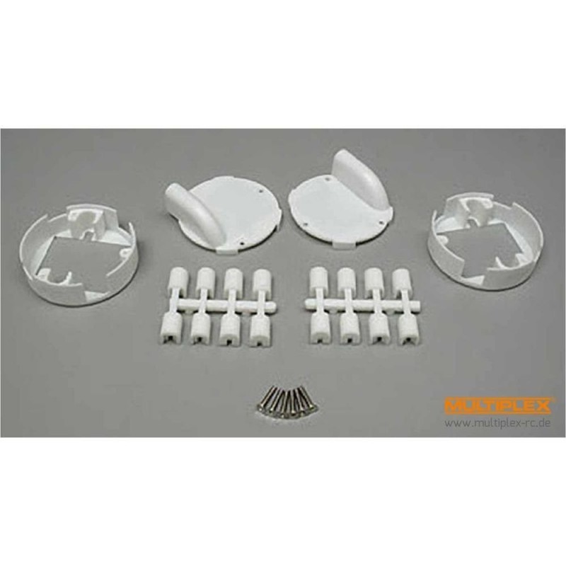 Precision Servo Mounts - Mounts (1xPair) Recessed Servo for Hitec HS-80/81/5085,D89/85 Multiplex - FLASH RC