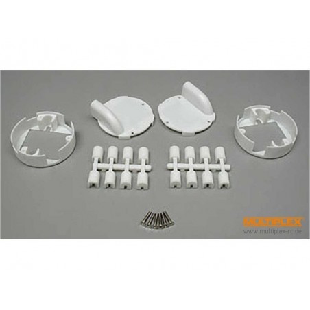 Precision Servo Mounts - Mounts (1xPair) Recessed Servo for Hitec HS-80/81/5085,D89/85 Multiplex - FLASH RC