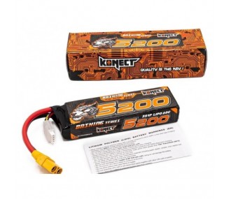 Batteries for RC cars and boats - Battery LiPo 3S 11.1V 5200mah 60C Konect Bash XT90 - FLASH RC 2