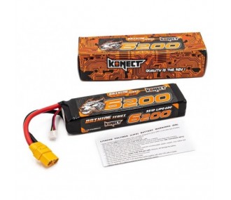 Batteries voitures et bateaux RC - Batterie LiPo 3S 11.1V 6200mah 60C Konect Bash XT90 - FLASH RC 2