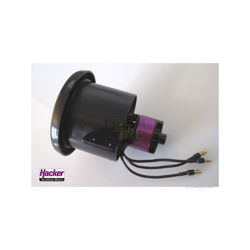 Turbinas - Hacker Stream Fan 70mm 3400kV (4/5S Lipo - 1.6/2.4kg empuje) - FLASH RC
