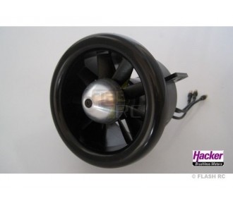 Turbinas - Hacker Stream Fan 70mm 2900kV (5/6S Lipo - 2.1/2.8kg empuje) - FLASH RC