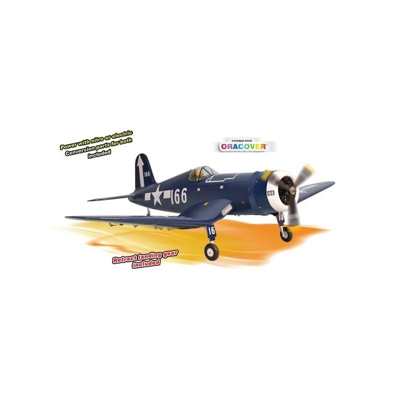 Warbirds RC - Modelo Phoenix F4U Corsair .120 GP/EP ARF 1.80m - FLASH RC