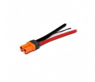 Cables para baterías, motores, etc... - Enchufe Spektrum hembra IC5 en cable 10cm 10AWG - FLASH RC
