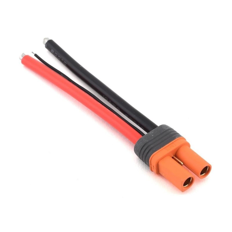 Cables pour batteries, moteurs, etc... - Prise IC5 femelle Spektrum sur cable 10cm 10AWG - FLASH RC