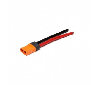 Cables pour batteries, moteurs, etc... - Prise IC5 male Spektrum sur cable 10cm 10AWG - FLASH RC