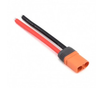Cables pour batteries, moteurs, etc... - Prise IC5 male Spektrum sur cable 10cm 10AWG - FLASH RC 2