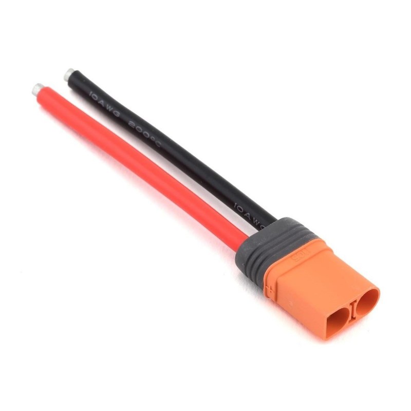 Kabel für Batterien, Motoren, etc... - Stecker IC5 male Spektrum auf Kabel 10cm 10AWG - FLASH RC