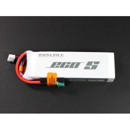 Batterie compatibili MULTIPLEX - Batteria Dualsky ECO S, lipo 3S 11.1V 2700mAh 25C presa MPX - FLASH RC