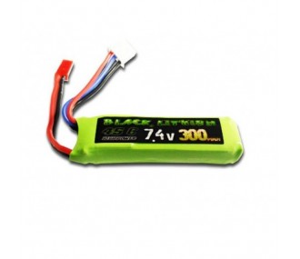 RC Aircraft propulsion batteries - Black Lithium 2S 7.4V 300mAh 45C jst-bec plug - A2PRO - FLASH RC