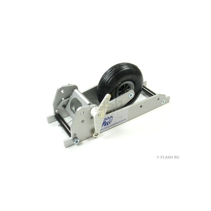 Mechanical retractable glider gear - FEMA 9833A retractable glider gear 3-7kg (with 70mm wheel + wheel guard) - FLASH RC