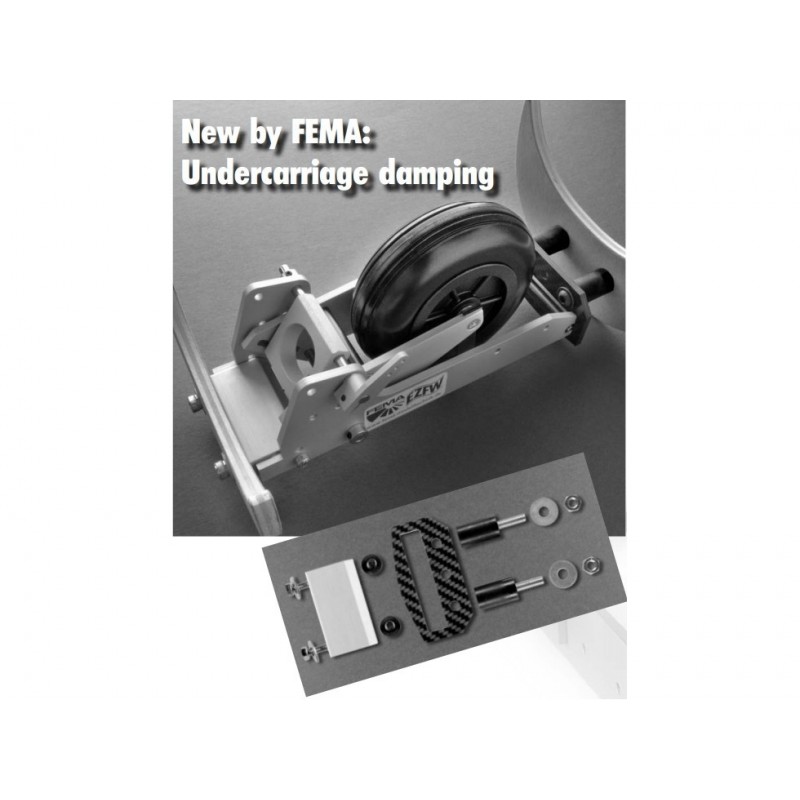 Carrello retrattile meccanico per alianti - Kit smorzatore FEMA #9810 - FLASH RC