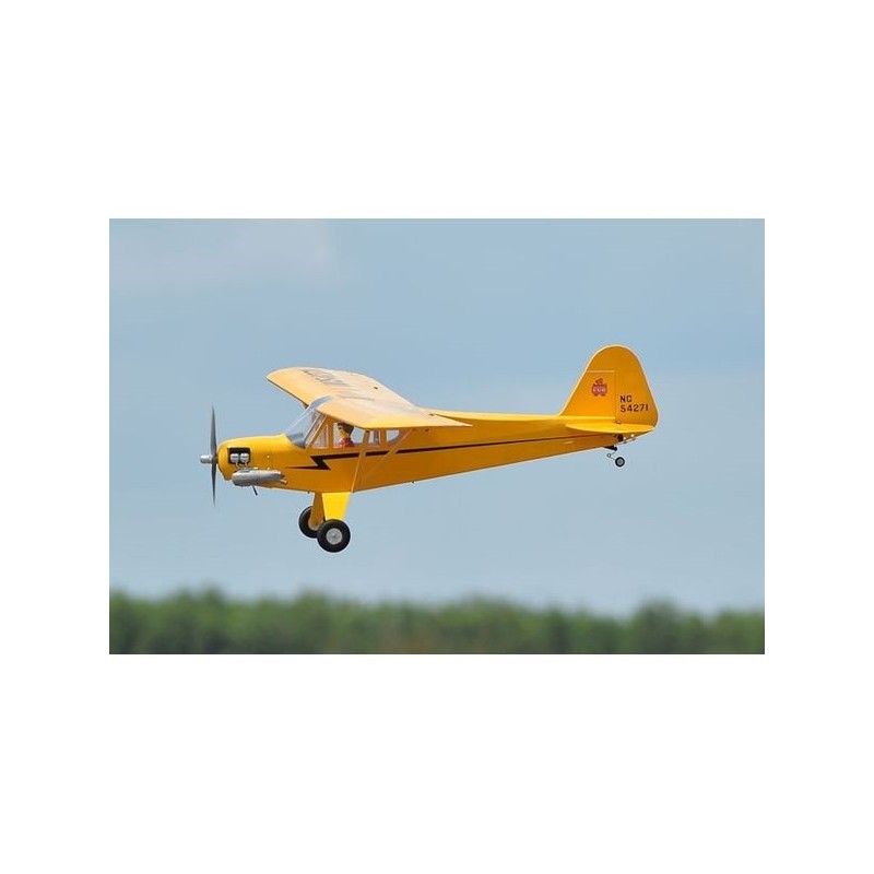 RC-Flugzeugmodelle - Flugzeug Phoenix Model Piper J3 Cub .46-55 GP/EP ARF 2.15m - FLASH RC