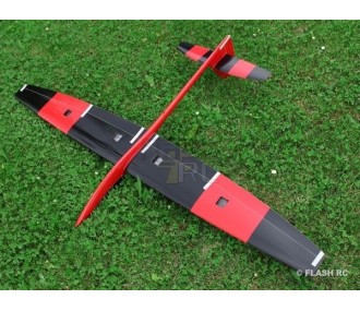Planeadores RC - MiniVec Carbon aprox.1.69m negro y rojo RCRCM - FLASH RC 2