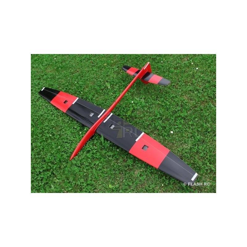 Planeurs RC - MiniVec Carbone env.1.69m noir et rouge RCRCM - FLASH RC