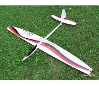 Alianti RC - MiniVec Carbon circa 1,69m bianco e nero/rosso RCRCM - FLASH RC