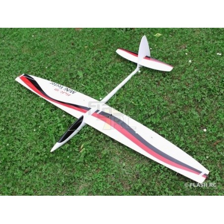 Alianti RC - MiniVec Carbon circa 1,69m bianco e nero/rosso RCRCM - FLASH RC