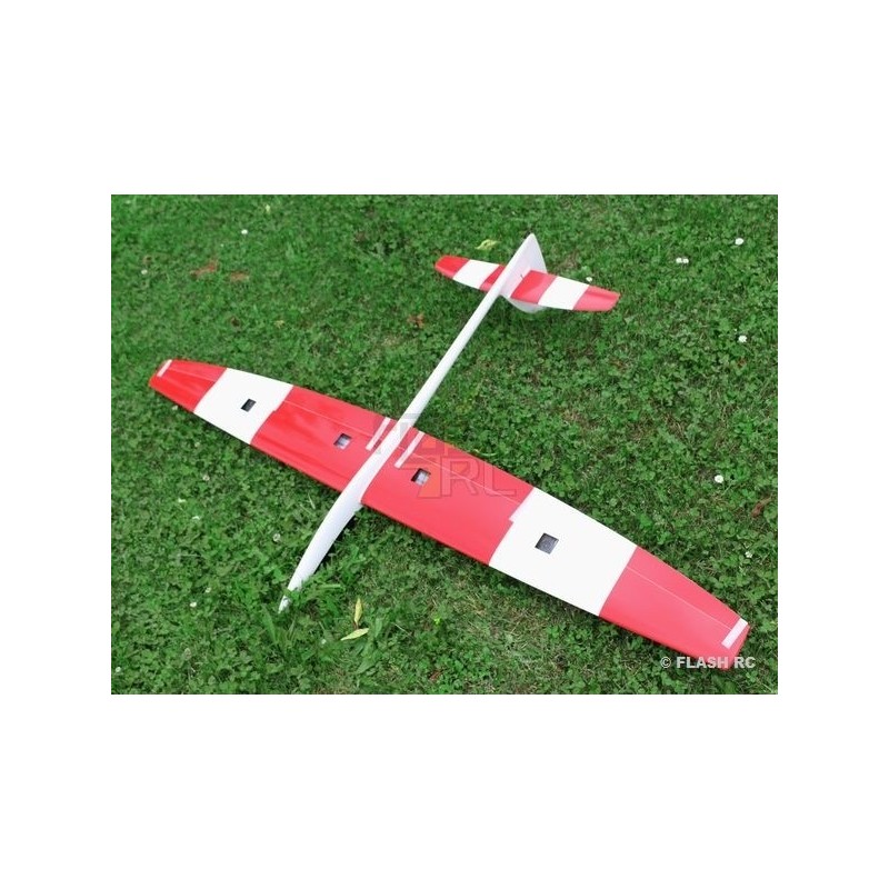 RC Gliders - MiniVec Carbon approx.1.69m white and black/red RCRCM - FLASH RC