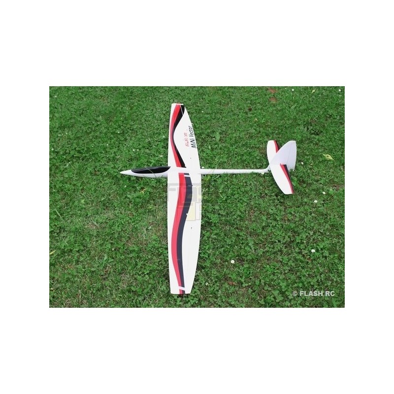 Planeadores RC - MiniVec Carbon aprox.1.69m blanco y negro/rojo RCRCM - FLASH RC
