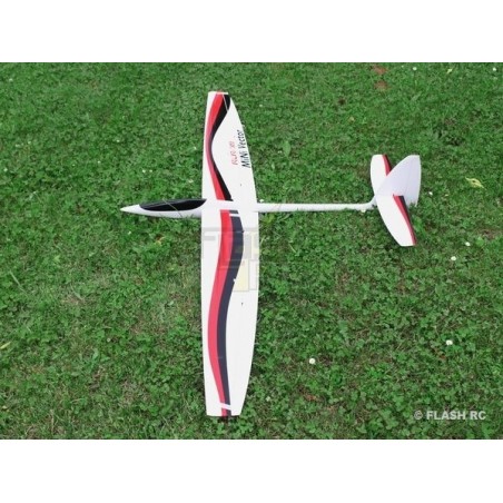 Alianti RC - MiniVec Carbon circa 1,69m bianco e nero/rosso RCRCM - FLASH RC