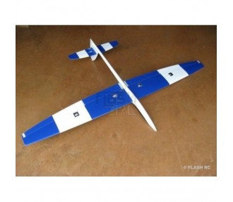 Planeurs RC - MiniVec Carbone env.1.69m blanc et bleu RCRCM - FLASH RC 2