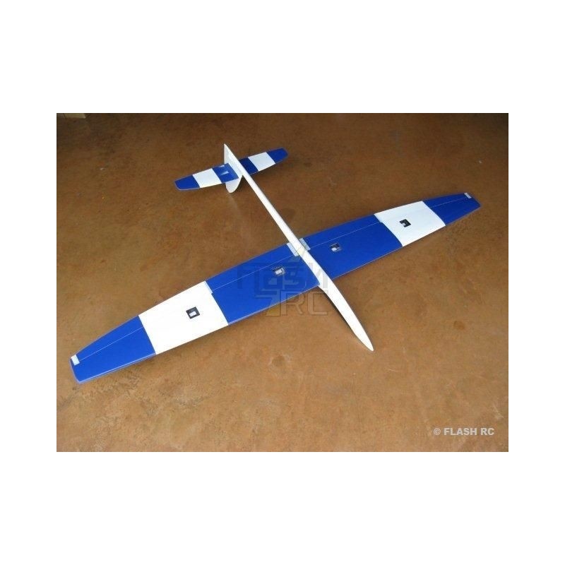 Planeadores RC - MiniVec Carbon aprox.1.69m blanco y azul RCRCM - FLASH RC