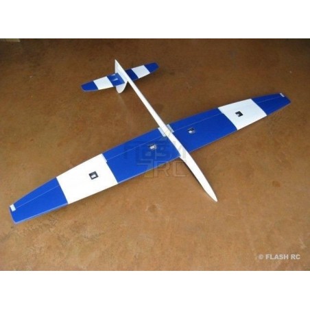 RC Gliders - MiniVec Carbon approx.1.69m white and blue RCRCM - FLASH RC