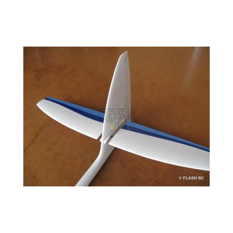 Planeadores RC - MiniVec Carbon aprox.1.69m blanco y azul RCRCM - FLASH RC