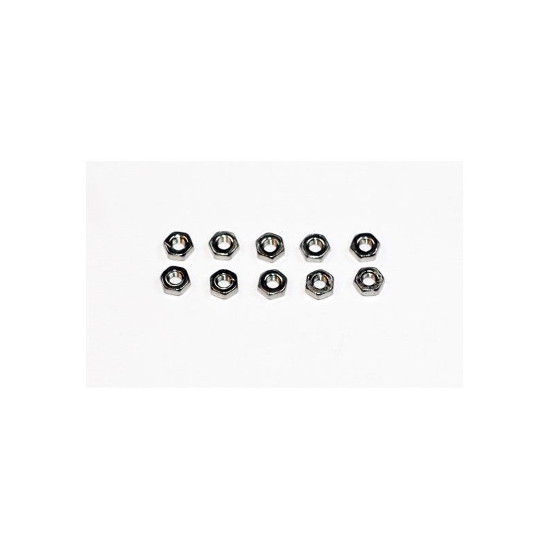 Classic nuts - Stainless steel nuts M2 (10 pcs) A2PRO - FLASH RC