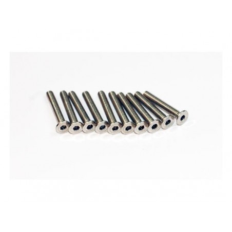Tornillo avellanado - Tornillo BTR TF Inox M3x20 (10 piezas) A2PRO - FLASH RC