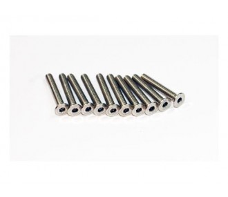 Countersunk head screw - Screw BTR TF Inox M3x25 (10 pieces) A2PRO - FLASH RC