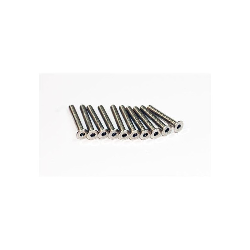 Countersunk head screw - Screw BTR TF Inox M3x25 (10 pieces) A2PRO - FLASH RC