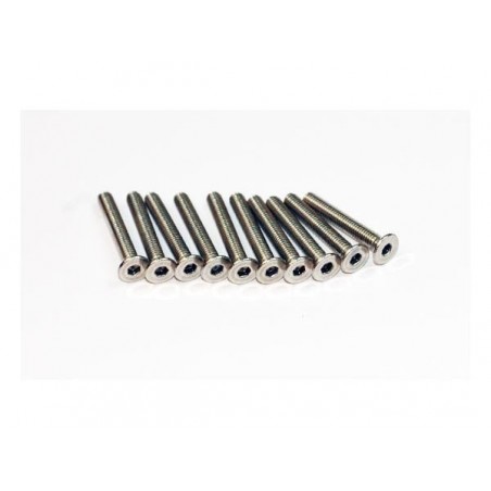 Vite a testa svasata - Vite BTR TF Inox M3x25 (10 pezzi) A2PRO - FLASH RC