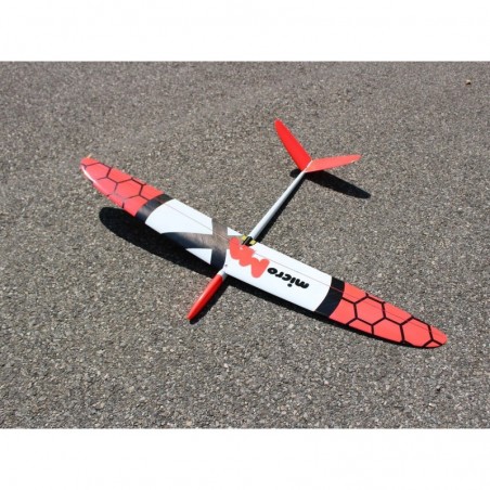 Planeurs RC - MicroMax standard neon red 'F3F de poche' 1.15m - FLASH RC