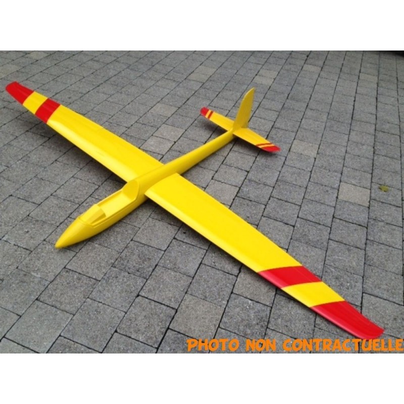 RC Gliders - GLIDER IT Stingray 2.9 EVO XTR FS Yellow/Carbon - FLASH RC
