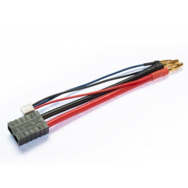 Adapter/Verlängerungen für Batterien & Motoren - Adapter Batterie 2S Hardcase 4mm Traxxas weiblich + HX Balancer - FLASH RC