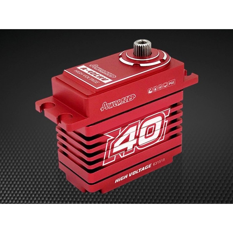 Servo standard Power hd A-40CHV 40Kg Coreless Alu Programmable HV - FLASH RC