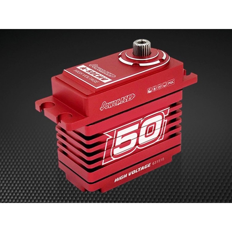 Servos - Standard Servo Power hd A-50CHV 50Kg Coreless Alu Programmable HV - FLASH RC