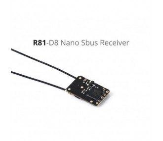 RADIOMASTER - R81 Ricevitore S-BUS a 8 canali compatibile con FR-SKY D8 - FLASH RC