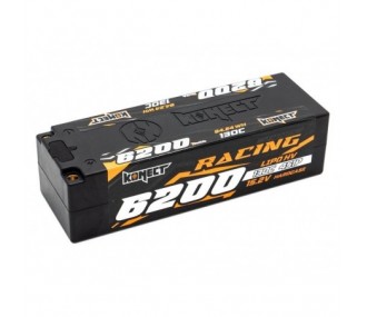 Batteries voitures et bateaux RC - Batterie LiPo HV 4S 15.2V 6200mah 130C LOW PROFIL KONECT - FLASH RC