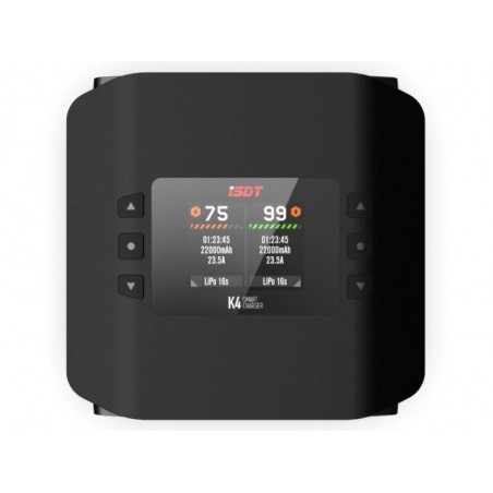 Cargadores - ISDT K4 DUAL AC 400W / DC 600Wx2 - FLASH RC