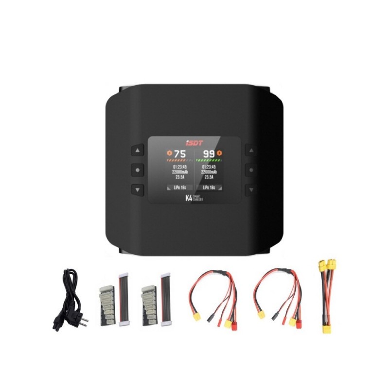 Chargers - ISDT K4 DUAL AC 400W / DC 600Wx2 - FLASH RC