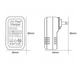 Ladegeräte - Ladegerät eN18 4-8 NiMh Tamiya 18W 220V Sky-Rc - FLASH RC 2