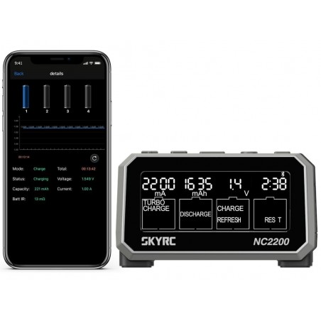 Ladegeräte - Ladegerät NC2200 NIMH/NICD AA/AAA 12V/220V Sky-Rc - FLASH RC