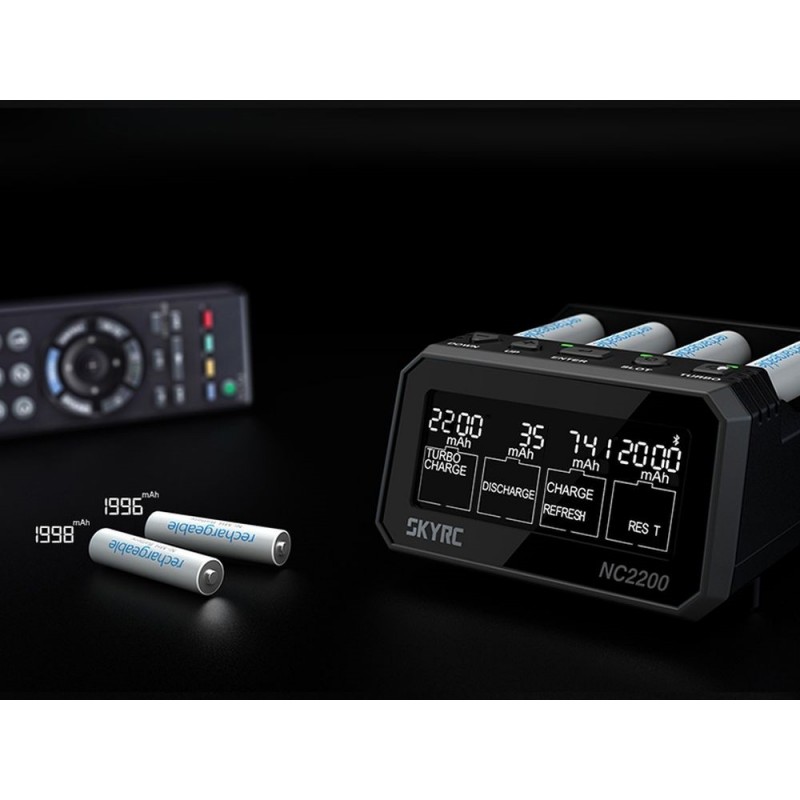 Ladegeräte - Ladegerät NC2200 NIMH/NICD AA/AAA 12V/220V Sky-Rc - FLASH RC