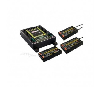 Caja (Powerbox, Emcotec, Jeti, ...) - Central BOX 310 + 2x Rsat2 + 1x interruptor RC - Jeti - FLASH RC