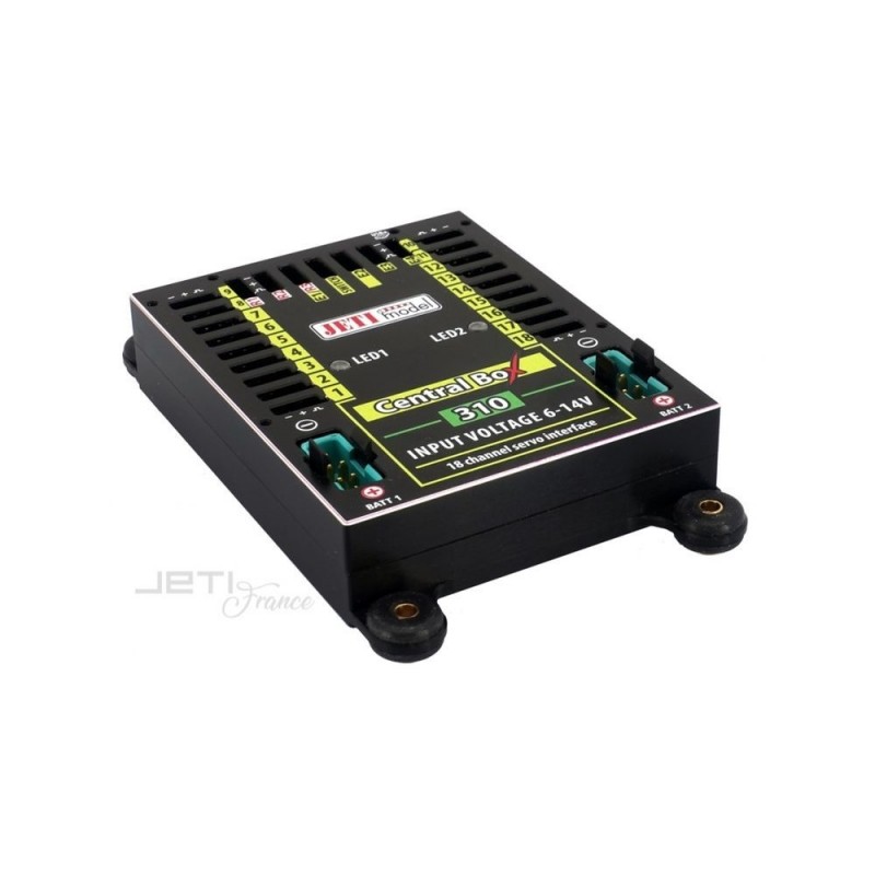 Box (Powerbox, Emcotec, Jeti, ...) - Central BOX 310 + 2x Rsat2 + 1x interruttore RC - Jeti - FLASH RC