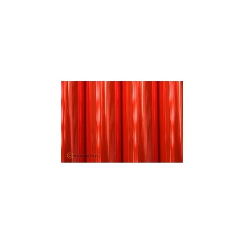 ORACOVER rouge fluo transparent 10m - FLASH RC