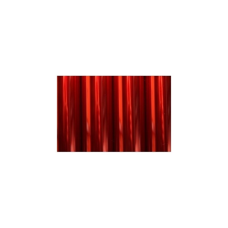 Schrumpfbare Umhüllung - ORACOVER rot transparent 10m - FLASH RC