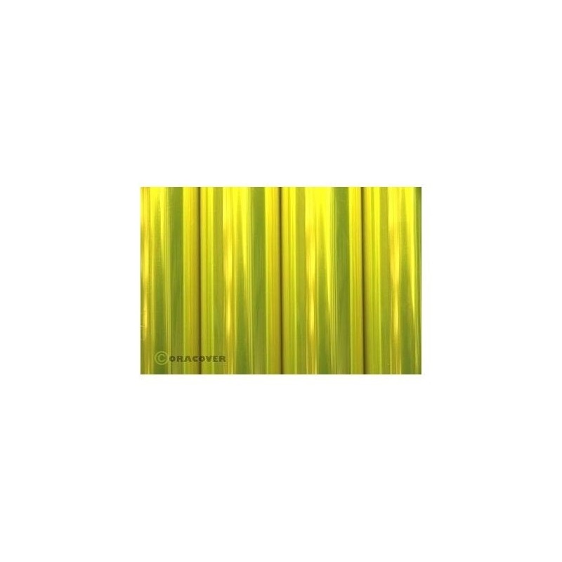 ORACOVER jaune fluo transparent 10m - FLASH RC